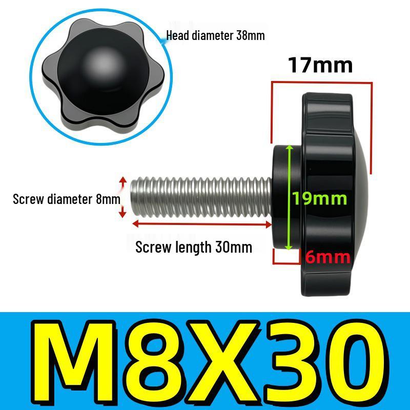 Adjustable Plum Blossom Plastic Head Star Handle Screw Bolt