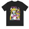 2026 Cotton Sailor Moon Lost Americana  Comfortable Tsukino Usagi Fashion T-Shirt Summer Fashion Men Streetwear Parent-child ...