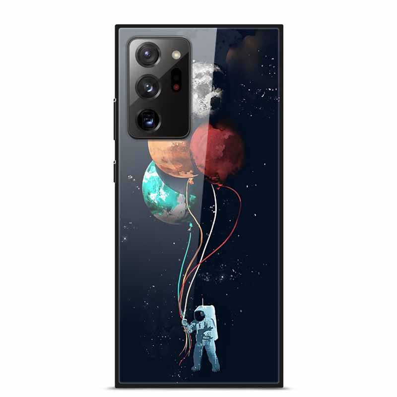 Glass Back Cover For Samsung Note 20 Ultra Case Tempered Glass Case For Samsung Galaxy S21 Ultra Case S 21 Note20 Ultra Funda