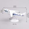 1/400 Scale 21CM an 225 Mriya Transport Plane Model Resin Aircraft With Dual Wheels Cabin Can Be Opened