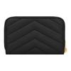 SAINT LAURENT YSL Full-Zip Lambskin Wallet for Women in Black