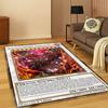 Anime Yu-Gi-Oh Monsterkarte Cartoon Teppich Teppich für Schlafzimmer Wohnzimmer Sofa Fußmatte Heimdekoration, Kinder Spielbereich Teppich Rutschfest Geschenk