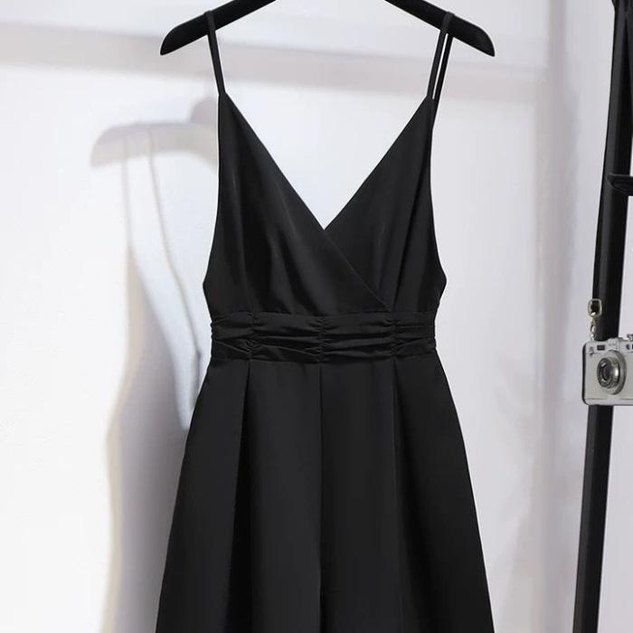 2026 strap jumpsuit women's summer new foreign style shirt fashionable and thin high-end design two-piece suit trendy