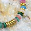 Natural Stone Colorful Mix-Gemstones Beaded Bracelet Bohemian Women's Sweet And Cute Summer Vacation Handmade Jewelry