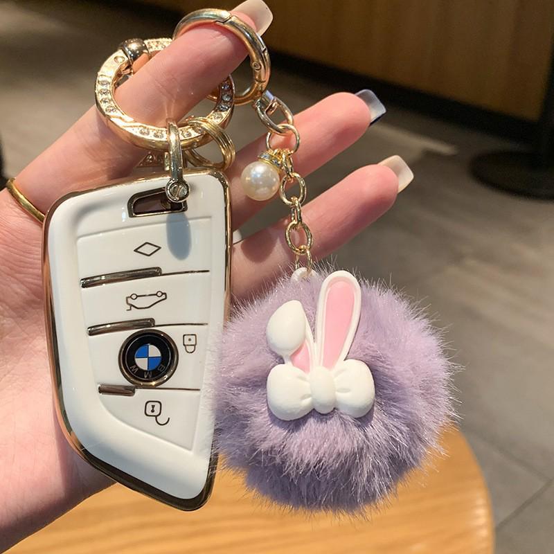 Year of the Sheep Lamb Keychain: Cute Plush Pendant for Students' Bags