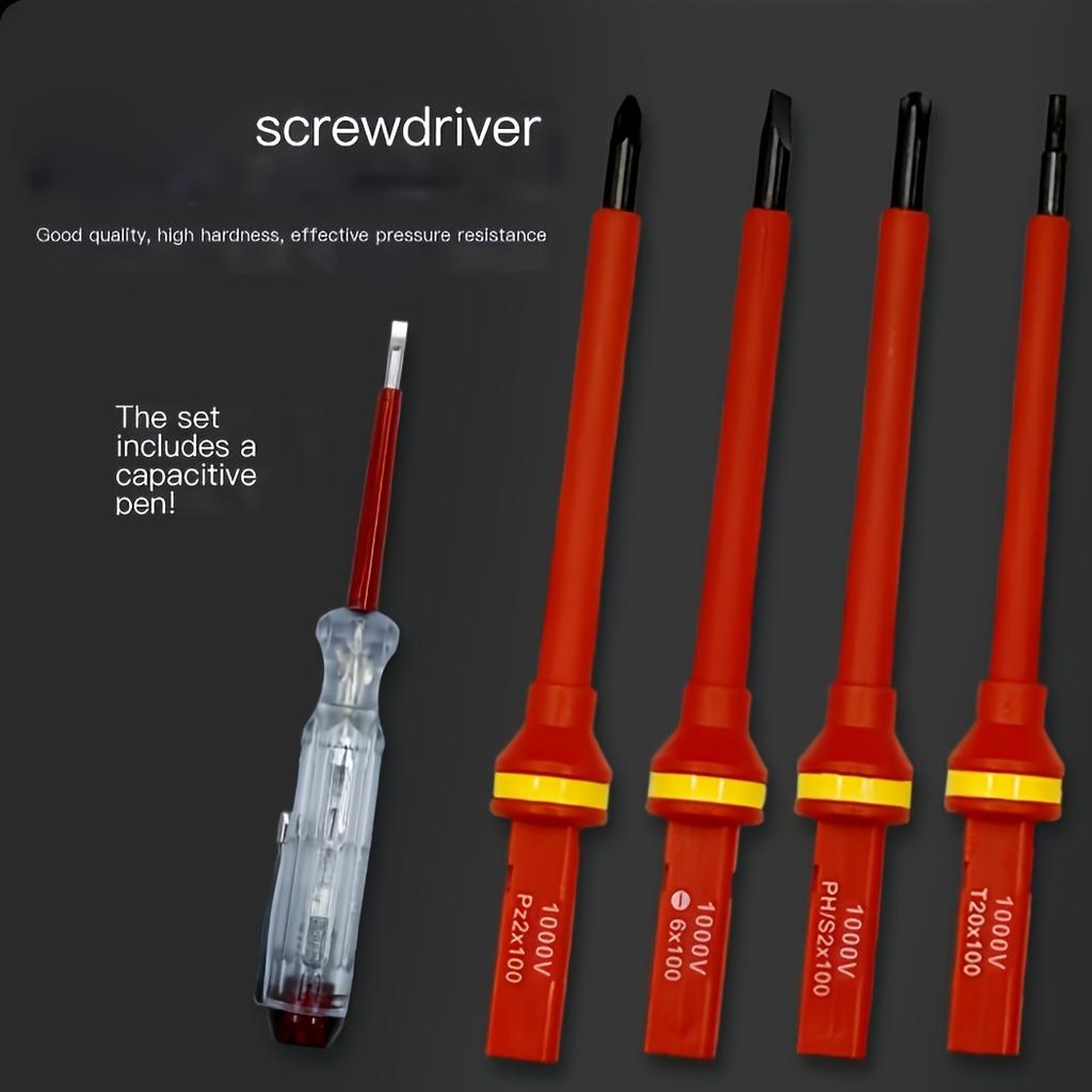 13pcs Magnetic Screwdriver Set with Interchangeable Heads - Durable Steel, Suitable for Electricians and DIY Repairs