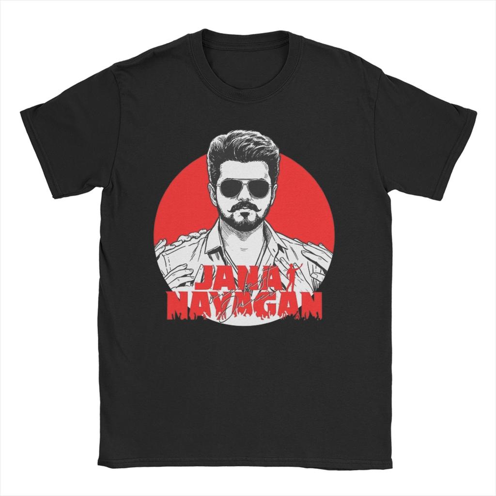 Thalapathy Vijay Jana Nayagan One Last Dance Men Womens T Shirt Tee Shirt Short Sleeve TShirts Cotton Printed Clothing