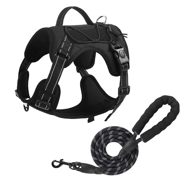 Pet Tactics Harness Multi Functional Nylon Reflective Dog Adjustable No Pull Comfortable Control Dog Chest Harness Pet Supplies