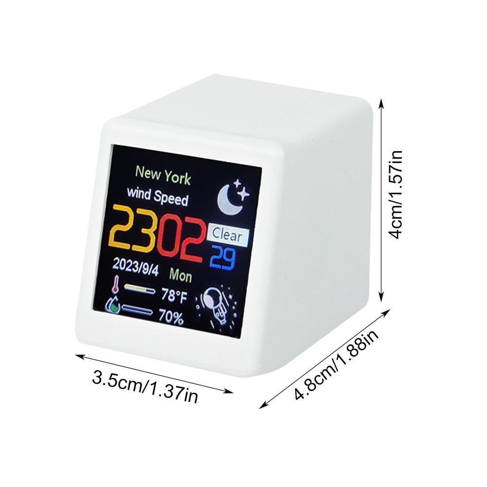 

Умная метеостанция WIFI с часами DIY Симпатичные GIF-анимации Украшение рабочего стола Функция электронного альбома МИНИ-часы