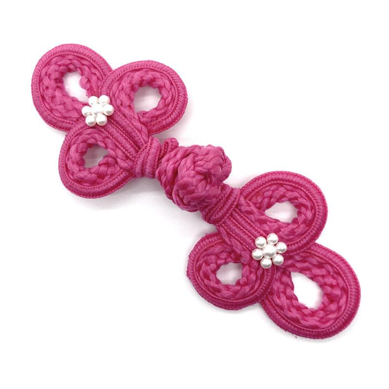 1 Pièce Nœud Chinois Style Chinois Fleur de Prunier DIY Accessoires Vêtements Hanfu Bouton Cheongsam Perle Fait Main