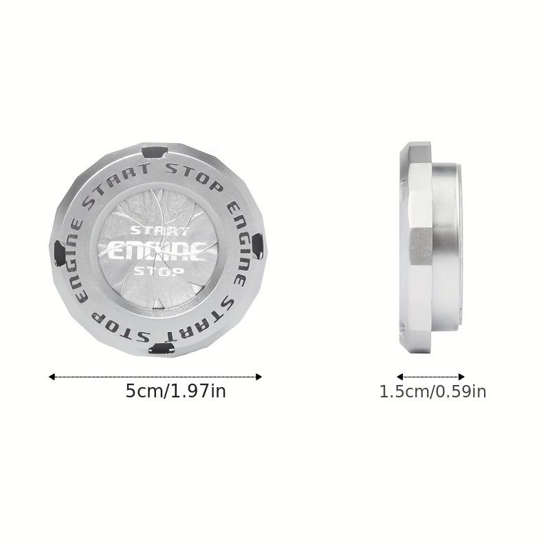 Decorative Cover for The One-Button Start Knob of And Motorcycles, A Personalized Ignition Ring for Car Interior Additions