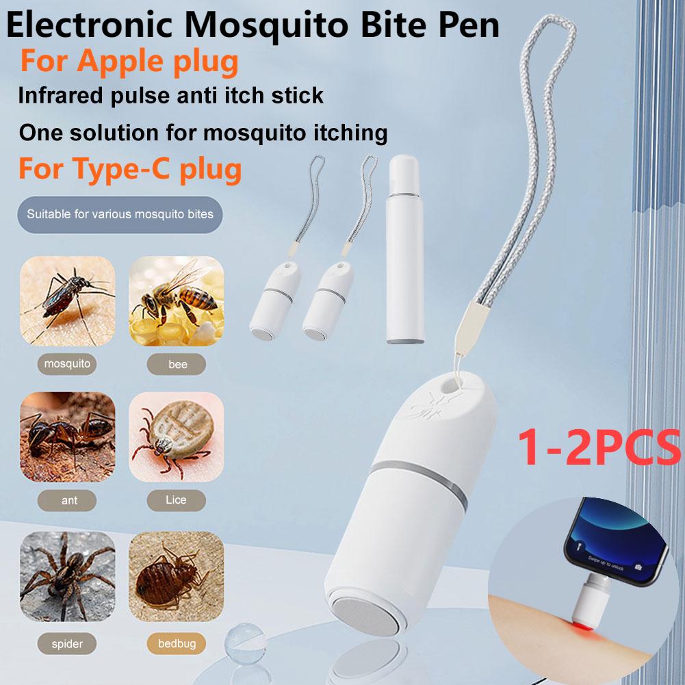 Penna Anti-Prurito Portatile Penna Elettronica per Punture di Zanzara Penna Naturale Repellente per Zanzare Penna Antiprurito per Punture senza Sostanze Chimiche