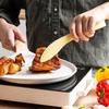 Oeny Creative Leaf Non-slip Silicone Food Tongs - Set of 2