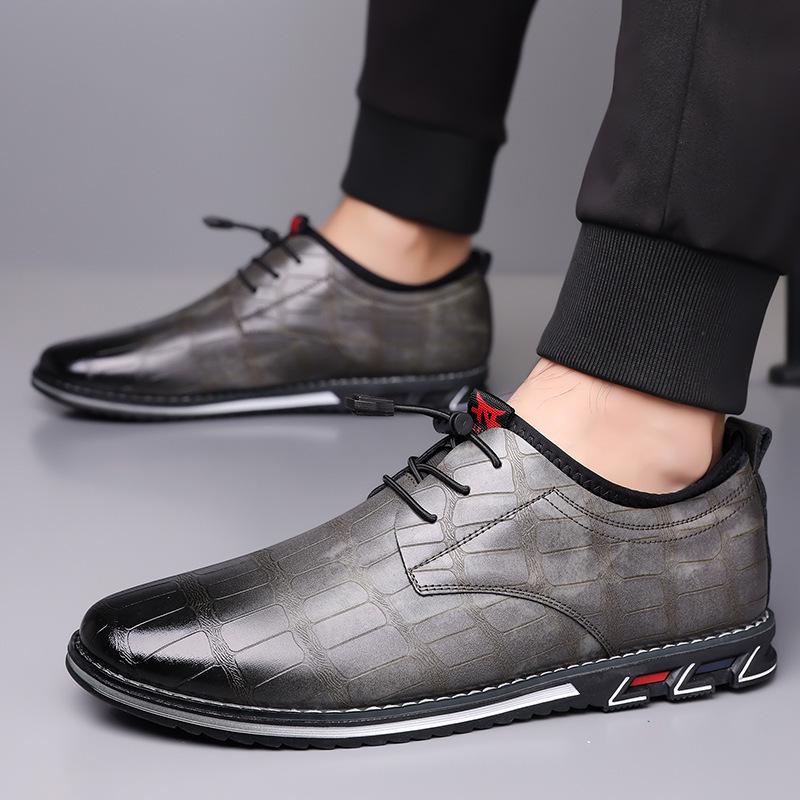 Men s Summer Casual Loafers - British Style Soft Leather Shoes 45