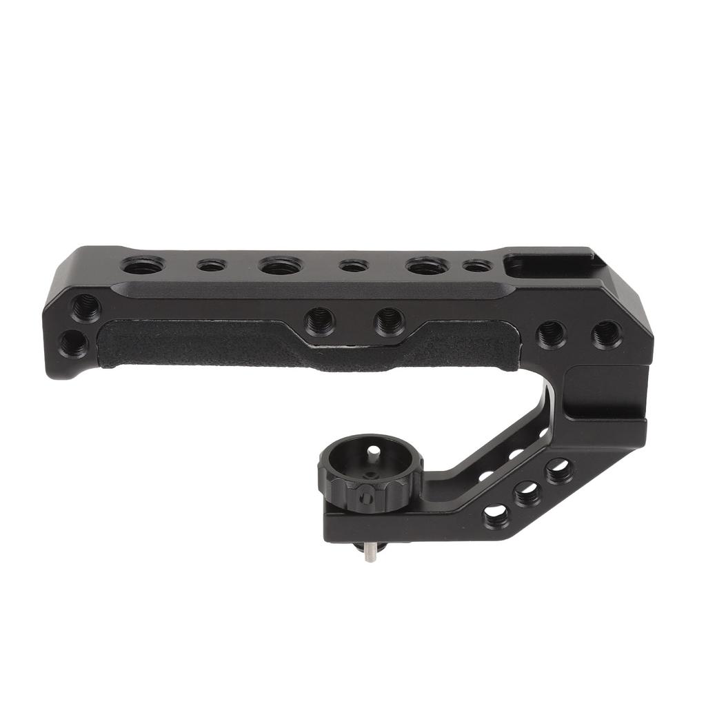 Camera Cage Top Handle Aluminum Alloy Silicone Video Stabilizing Rig Grip with 14 38 Inch Screw