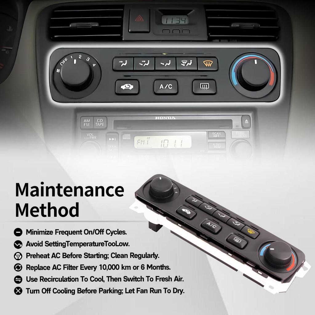 Air Conditioning Control Panel for Honda, Part #79600-S84-A21ZA
