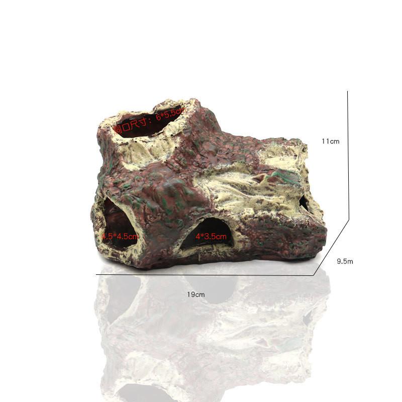 

Aquarium Hollow Tree Tunnel Cave Ornament Shrimp Turtle Hiding Shelter Resin Decoration Fish Tank Decoration Accessories