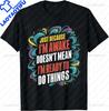 S5XL Funny Birthday Gift Just Because Im Awake Tshirt for Tweens and Teens Unisex Clothing Custom Streetwear Graphic T Shirts