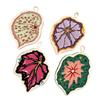 Soft Leaf Hand Towel Hanging Kitchen Handkerchief Portable Cleaning Towel  for Bathroom Kitchen