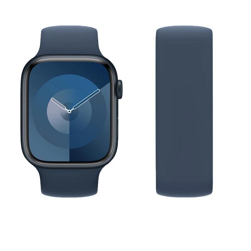 Straps for Apple Watch Band 40mm 44mm 45mm 41mm 46 mm 49mm 42mm Elastic Solo loop bracelet iWatch series 3 SE 6 7 8 9 10 ultra 2