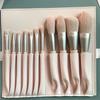11pcs Good Quality Custom Makeup Brushes Organizer Bag Makeup Bag with Brush Holder pink Makeup Brush Set with case