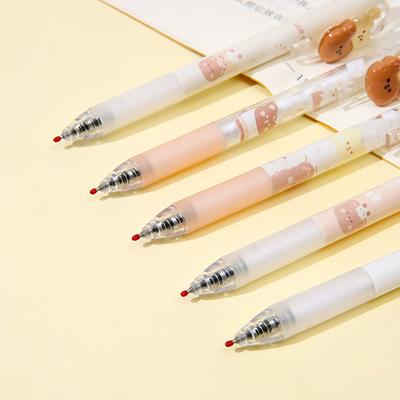 Cute Bear Mechanical Pencil 0.5Mm Cartoon Automatic Pencil Kawaii Press Pen Korean Stationery School Office Supplies Kids Gift