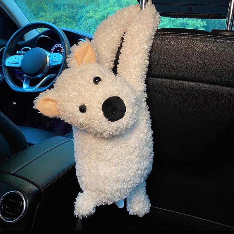 Universeller Auto-Taschentuchhalter Puppe Niedlich Kreativer Hängender Taschentuchhalter Plüsch Fahrzeug-Taschentuchbox Papierbox