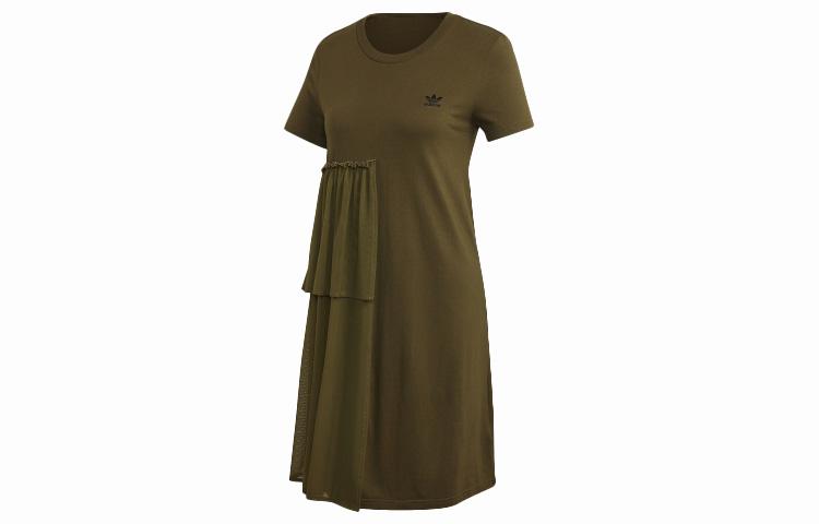 Adidas Originals Short Sleeved Dress Women s Green GK5180 30