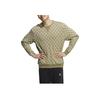 Adidas Neo Patterned Round Neck Long Sleeve Sweatshirt Unisex Sweatshirt Khaki HM1993