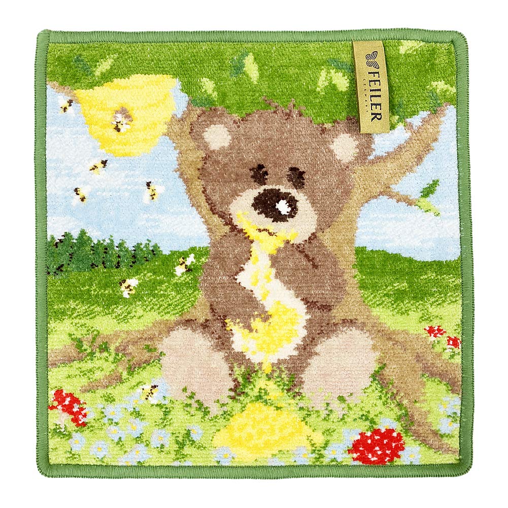 Feiler Handkerchief Hand Towel 25cm Honey Bear Kiwi [Item]