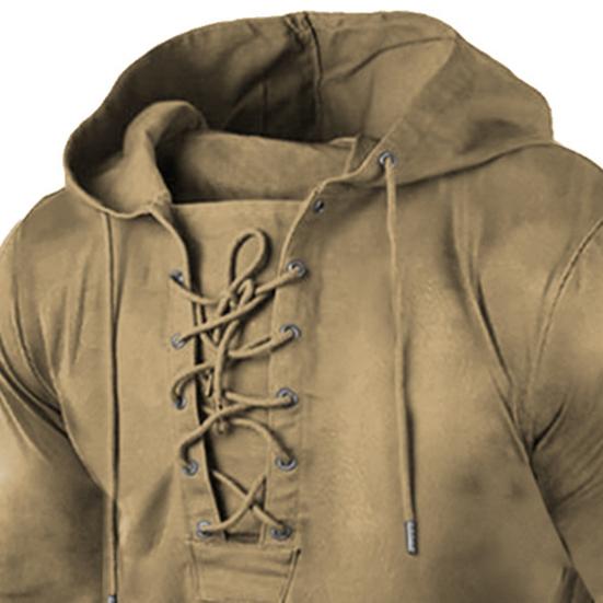 Men Hoodie Washed Warm Soft Casual Spring T-shirt Male Clothes