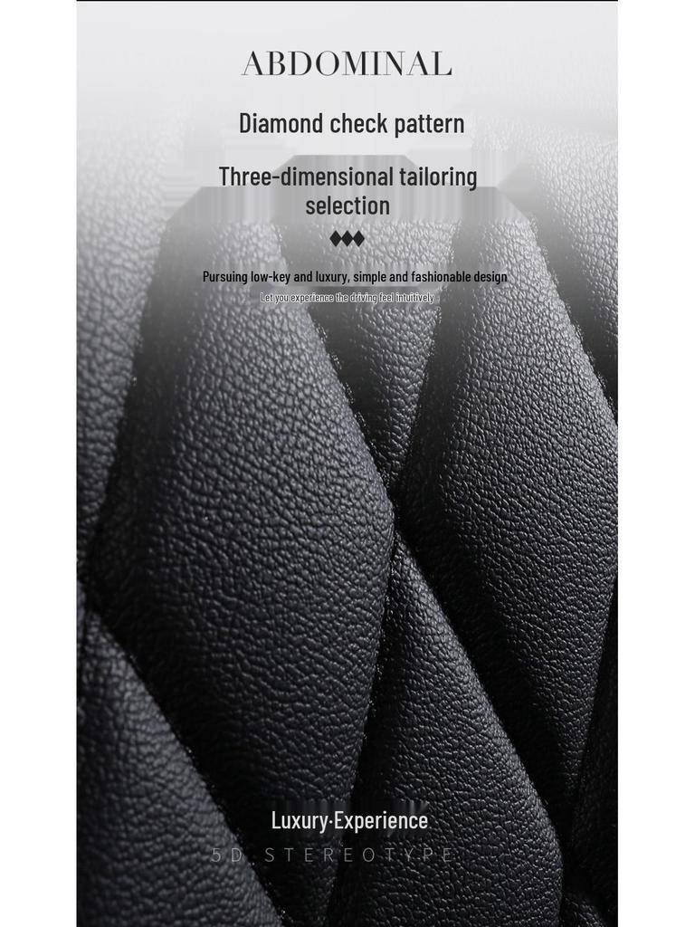 2021 Full Leather Diamond Pattern Car Seat Cushion for All Seasons