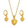 Anniyo Heart Jewelry Set for Women Girls The Best for Love Pendant Necklaces Earrings Wedding Engagement