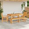 Garden Dining Set 5 pcs Brown Solid Acacia Wood