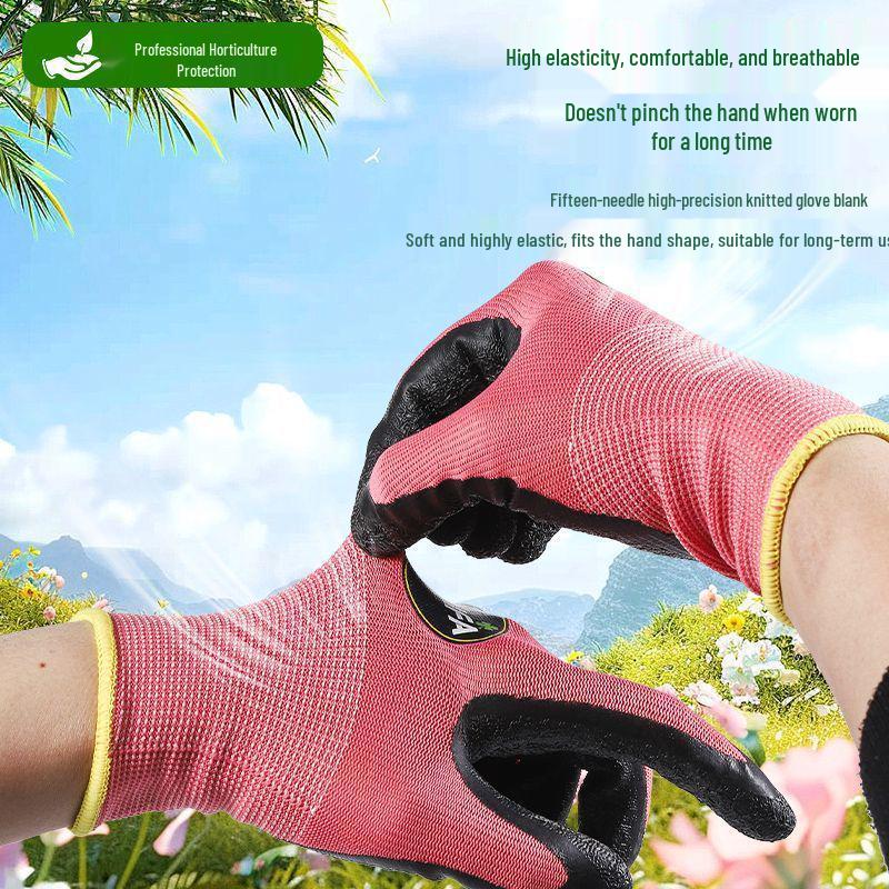 Durable Anti-Cut & Anti-Prick Gardening Gloves - Non-Slip Floral Work Protection