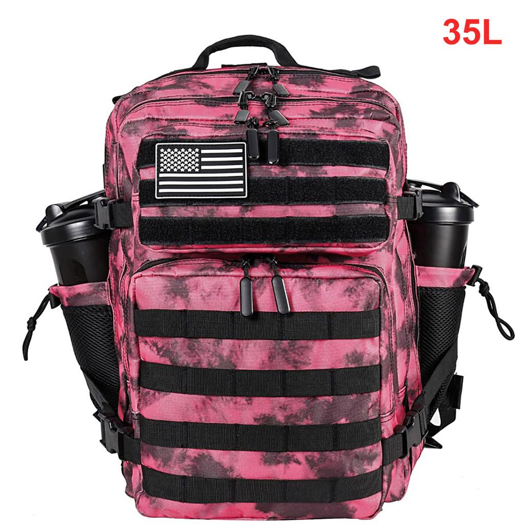 35L Tactical Backpack for Women Men Molle Outdoor Travel Camping Hiking Bag Sports Weekend Athlete Gym Rucksack Dual Cup Holders