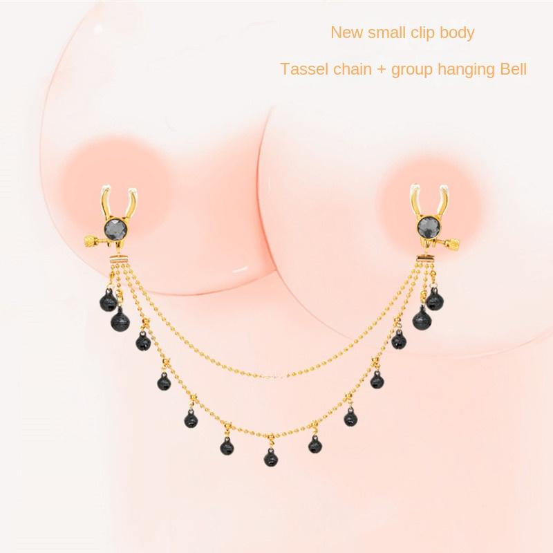 Quaste Brustclip mit Glöckchen Yin Clip Sexspielzeug Set SM Flirten