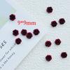 50 Pcs New Kawaii Cartoon Red Rose Flower Resin Flat Back Cartoon Scrapbook Diy Embellishments Bow Decor Accessories Crafts A51