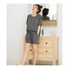 [Mskikefly] Pajamas, Top and Bottom Set, Short Sleeves, Room Wear, Women's, Loungewear, Sleepwear, Convenient Clothes, Stylish, Comfortable,