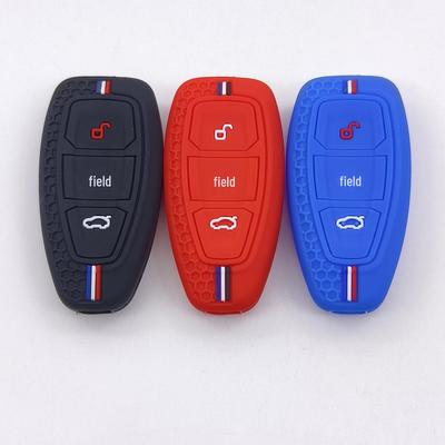 3-Button Silicone Protective Cover for Water Droplet Smart Key - Fits Ford Mondeo, Focus, and Small Cars