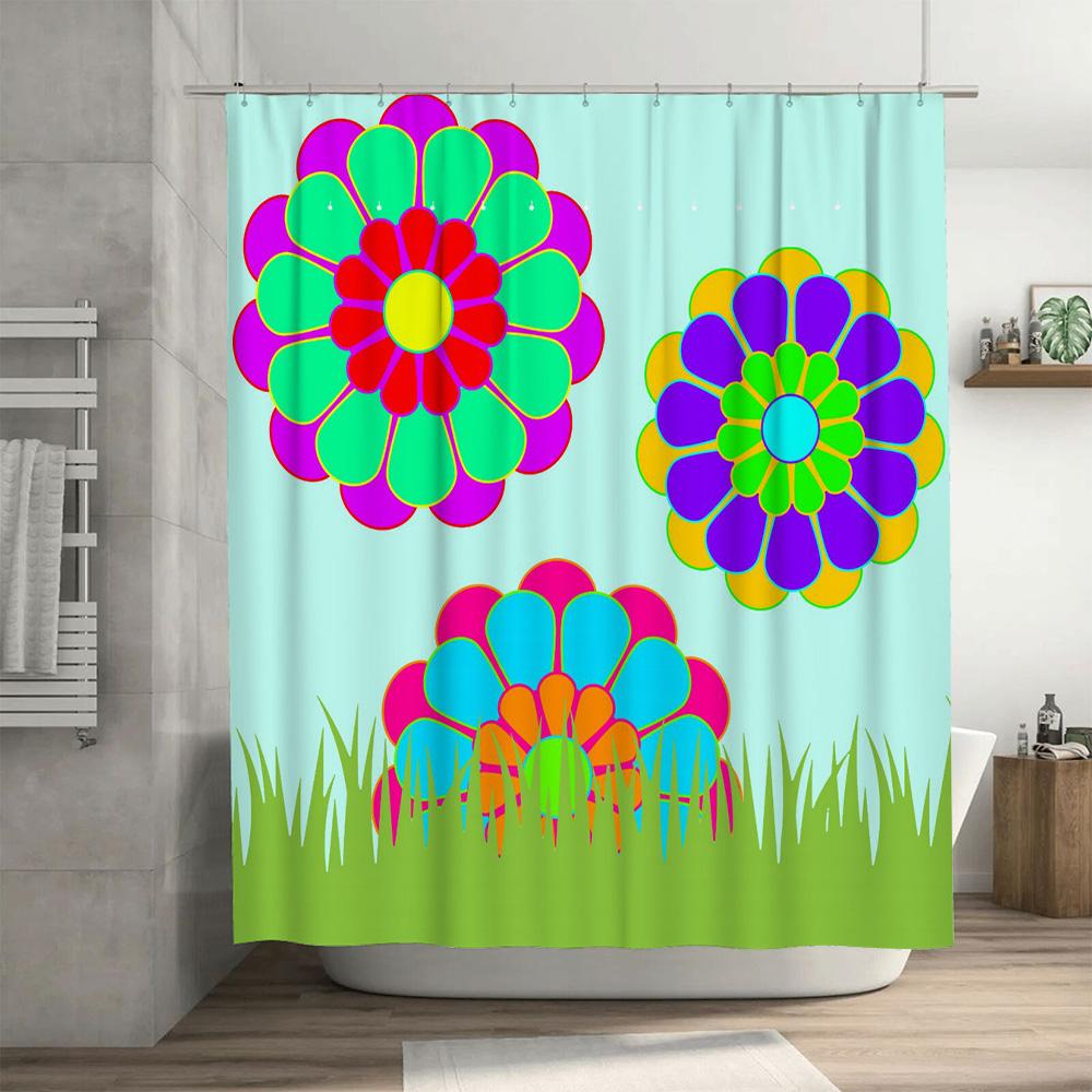 Colorful Fun Shower Curtain Decorate Your Bathroom with These Vibrant Designs