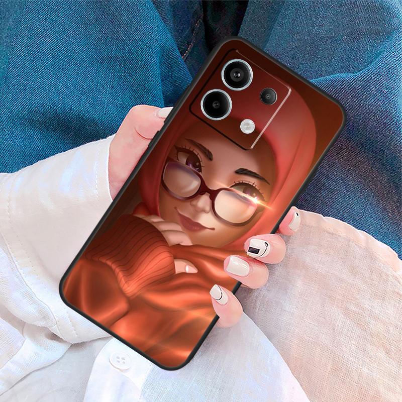 Islamic Hijab Girl Queen Cover For Xiaomi Redmi Note 13 12 11 9 10 14 Pro 9S 10S 11S 12S Redmi 14C 10C 12C 13C Case