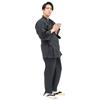 Kyoetsu Men's Washable Samue with Sashiko Pattern, Cotton, Size 06 (M, Black)