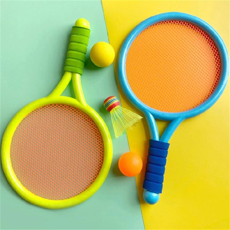 Barnvänlig Badmintonracket Sportlek Mjuk Boll För Inomhus Utomhusbruk Tennisboll