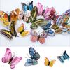 PVC Material Luminous Butterfly Decals Double-layer Glow-in-the-dark 3D Butterfly Stickers Simulated 3D Design