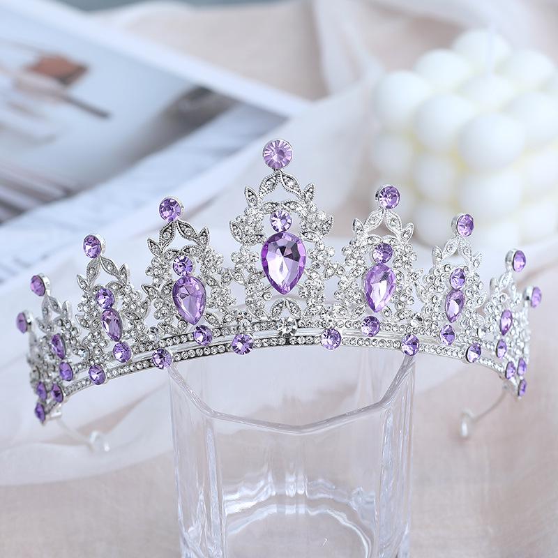 Children's Crystal Tiara Headband: Princess Crown Hair Accessory for Girls' Birthdays and Performances