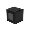 10Pcs White/black/Brown Kraft Window Box Packing Gift Boxes with Pvc Window for Candy/Cake/Soap/Cookie/Cupcake Display Box
