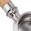 3-Ear Portafilter, 51mm Durable Easy To Stainless Steel 3-Ear Portafilter Highly Adaptable Detachable for Coffee Making (A2 Style Beech)