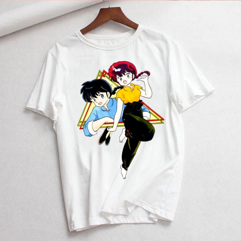 Ranma 12 ranma 12 Camicia Moda Estiva T-shirt Grafica Top da Donna Base Magliette Girocollo Divertenti T-shirt Ragazze