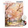 Framed Pearl Painting Kit Sakura Flower DIY 3D Bead Canvas Art Creative Leisure Craft Home Decoration Elegant Wall Decor Gift Crafting Hobby